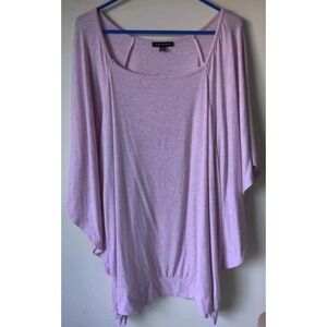 Lane Bryant Scoop Neck Half-Sleeve Dolman Top Lilac Size‎ 26/28 Lightweight